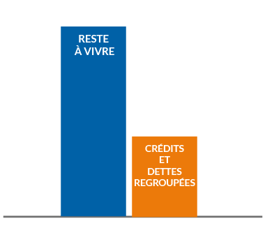 Groupe CSF - Regroupements de crédits : Exemple - après regroupement avec le CSF